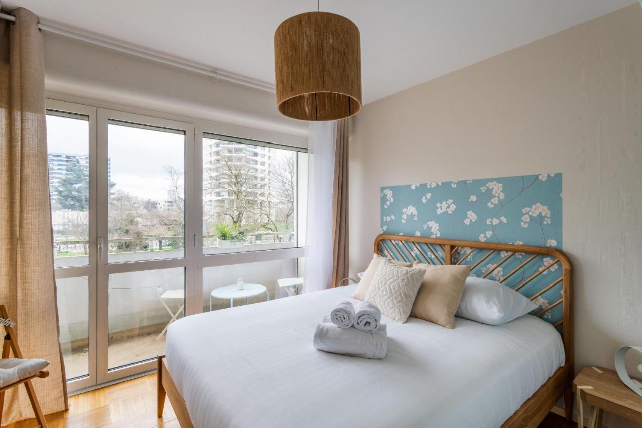 Rosa, Confortable 2 Chambres Avec Parking Dans Le Centre แรนส์ ภายนอก รูปภาพ