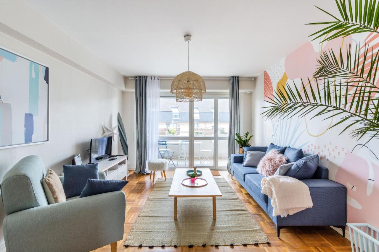 Rosa, Confortable 2 Chambres Avec Parking Dans Le Centre แรนส์ ภายนอก รูปภาพ